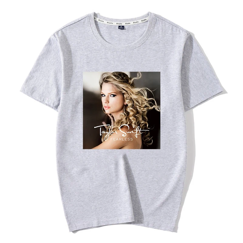 W92027 Gray Новая хлопчатобумажная женская футболка хип-хоп стиль Taylor Lover Harajuku эстетика футболка Vogue Camiseta Mujer топы Повседневная футболка - Color: W92027 Gray