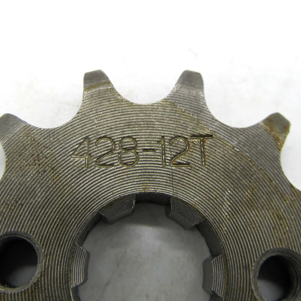 12 Teeth 428 Front Pinion Sprocket Chain Cog Motorcycles Drive & Gears Accessories 17mm ATV Quad Dirt Bike Go Kart Buggy