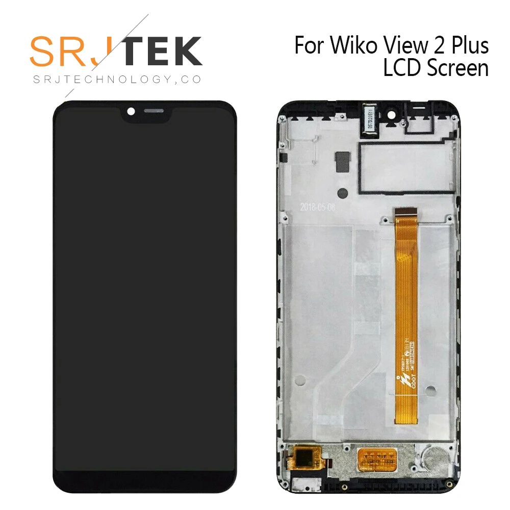 

5.93'' For Wiko View 2 Plus LCD Display Touch Screen Digitizer Mobile Phone Assembly For Wiko View 2 Go LCD Screen Repair Parts