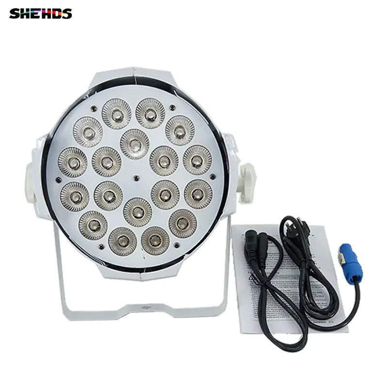 SHEHDS 18x18 Вт большой алюминиевый AlloyRGBWA+ UV6IN1LED Par DMX512 управление Профессиональный DJDisco шоу диско Эффект Освещение
