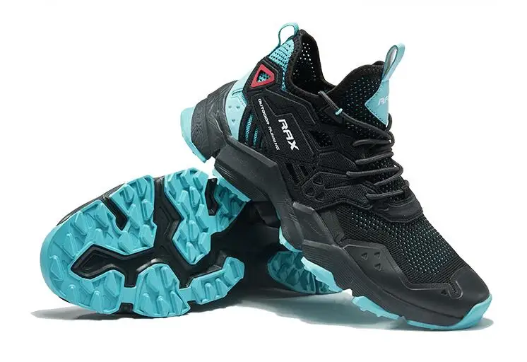 RAX men off-road hiking shoes mens flying-sewing non-slip shockproof breathable wearable walking trekking TRAVEL sports shoes