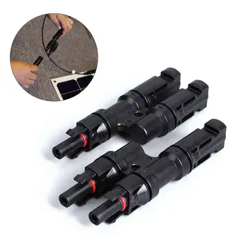 

Solar Connector 1Pair x Multi T Connector For Solar Panel Parallel Connection Branch Two Pv Module