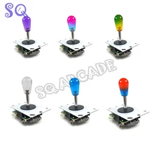 

Original Sanwa Arcade Console Joystick Oval Crystal Rocker Ball for Zippy 5P/Mirco Switch Stick Gradient Multicolor Pandora Part