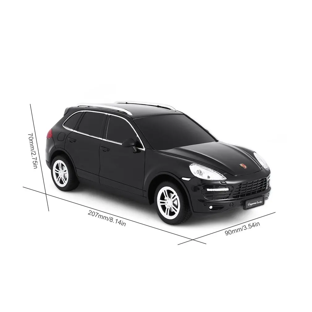 1:24 весы Светодиодный Фонари радио Управление модели игрушечных автомобилей для Porsche Cayenne Turbo Модель амортизатор модели RC автомобиль детские игрушки