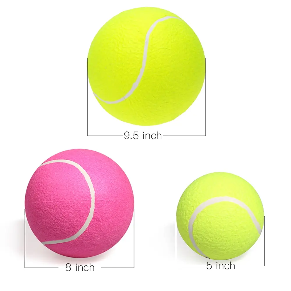 Профессиональный теннисный мяч размером 9,5 дюйма, гигантский теннисный мяч, подходит для детей и взрослых, для соревнований, тренировок, низкая цена