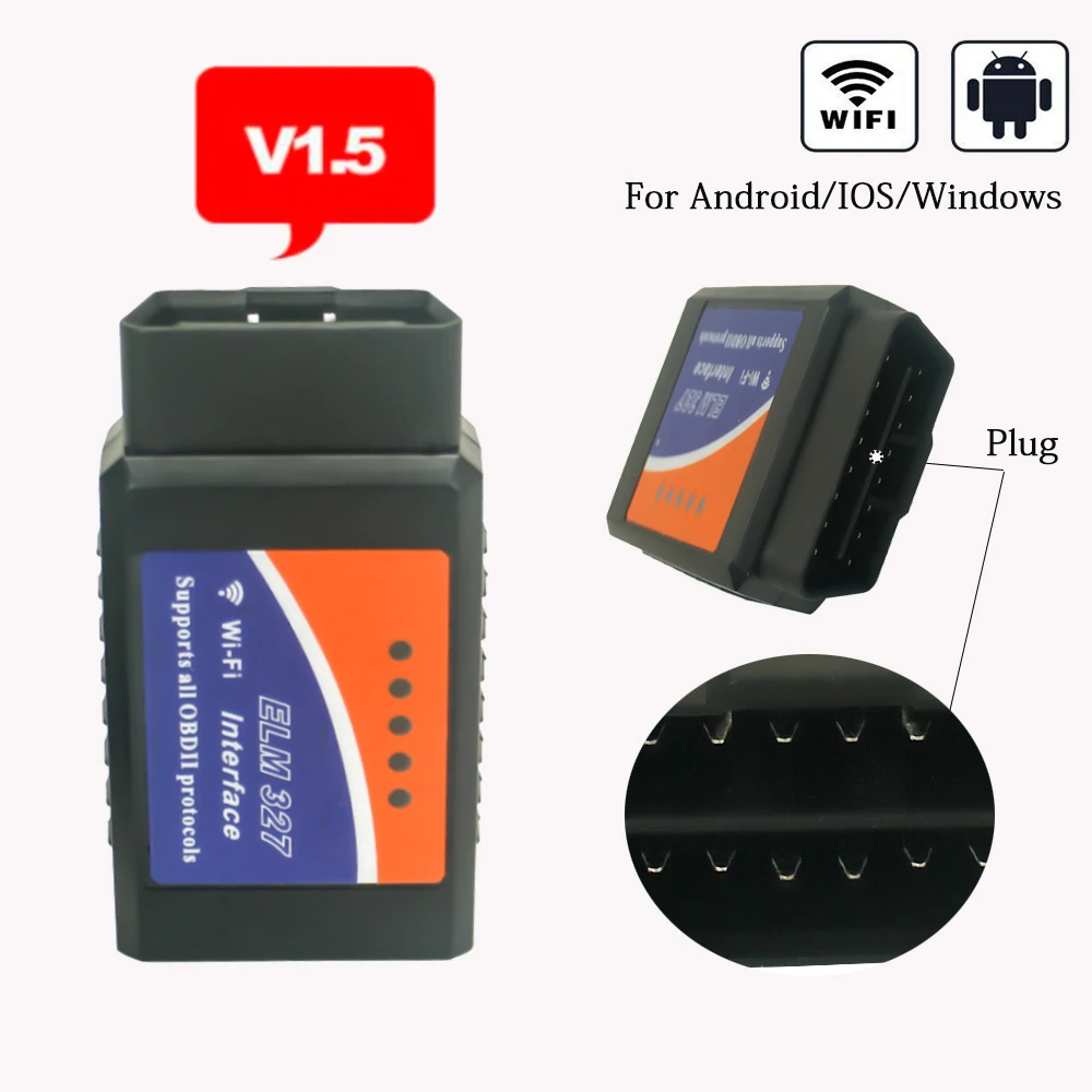 ELM327 V1.5 Bluetooth/Wifi Авто OBD2 для Infiniti Honda Mazda Lexus Nissan многоязычный ELM 327 Автомобильный диагностический инструмент