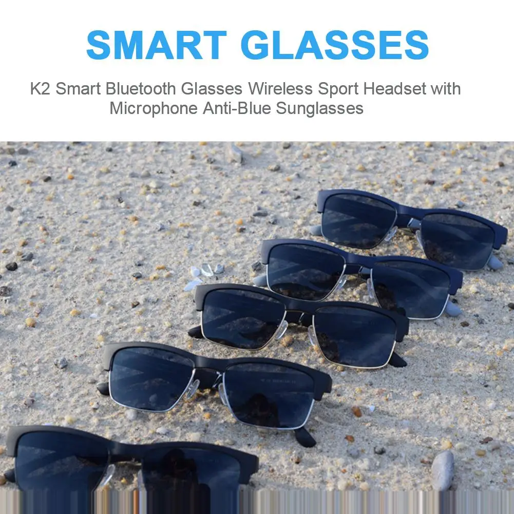 Newest Bluetooth Smart Glasses Wireless Sport Headset With Microphone Anti-Blue Light Smart Sunglasses 80h Standby Newest Bluetooth Smart Glasses Wireless Sport Headset With Microphone Anti-Blue Light Smart Sunglasses 80h Standby