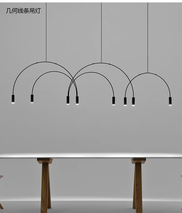Nordic Post-modern Minimalist Line Chandelier Personality Creative Model Room Restaurant Dining Table Coffee Shop Bar Chandelier Nordic Post-modern Minimalist Line Chandelier Personality Creative Model Room Restaurant Dining Table Coffee Shop Bar Chandelier