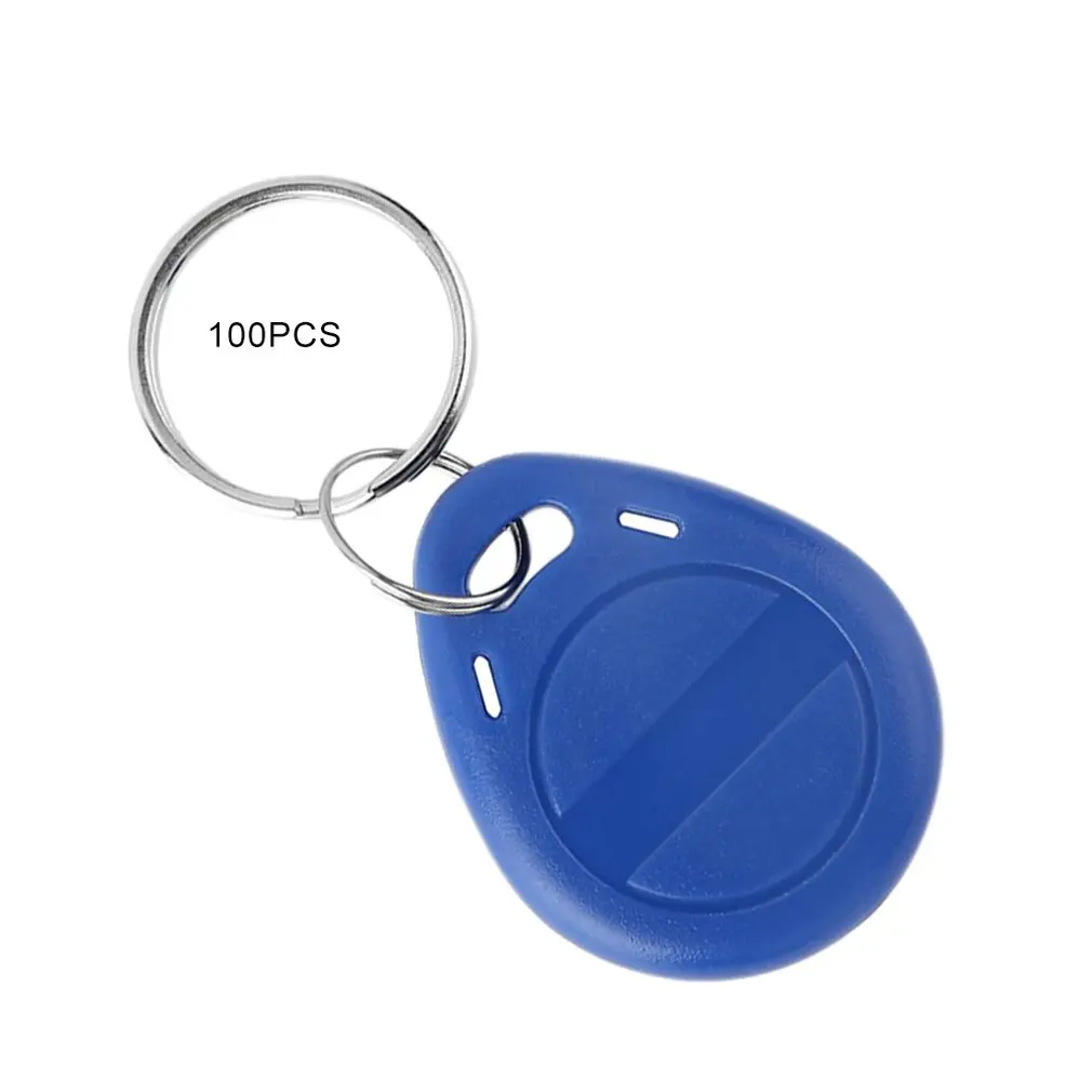 

100 Pcs T5577 Em4305 Duplicator Clone Copy 125Khz Rfid Tag Porta Chave Card Sticker Keyring Token Ring Proximity Duplicate