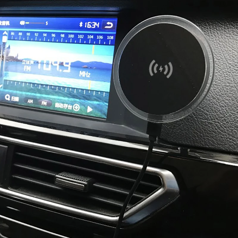 QI Fast Charging Wireless Car Charger Magnetic Charge In 10W Magnet Mount Air Vent Dashboard Phone Holder |