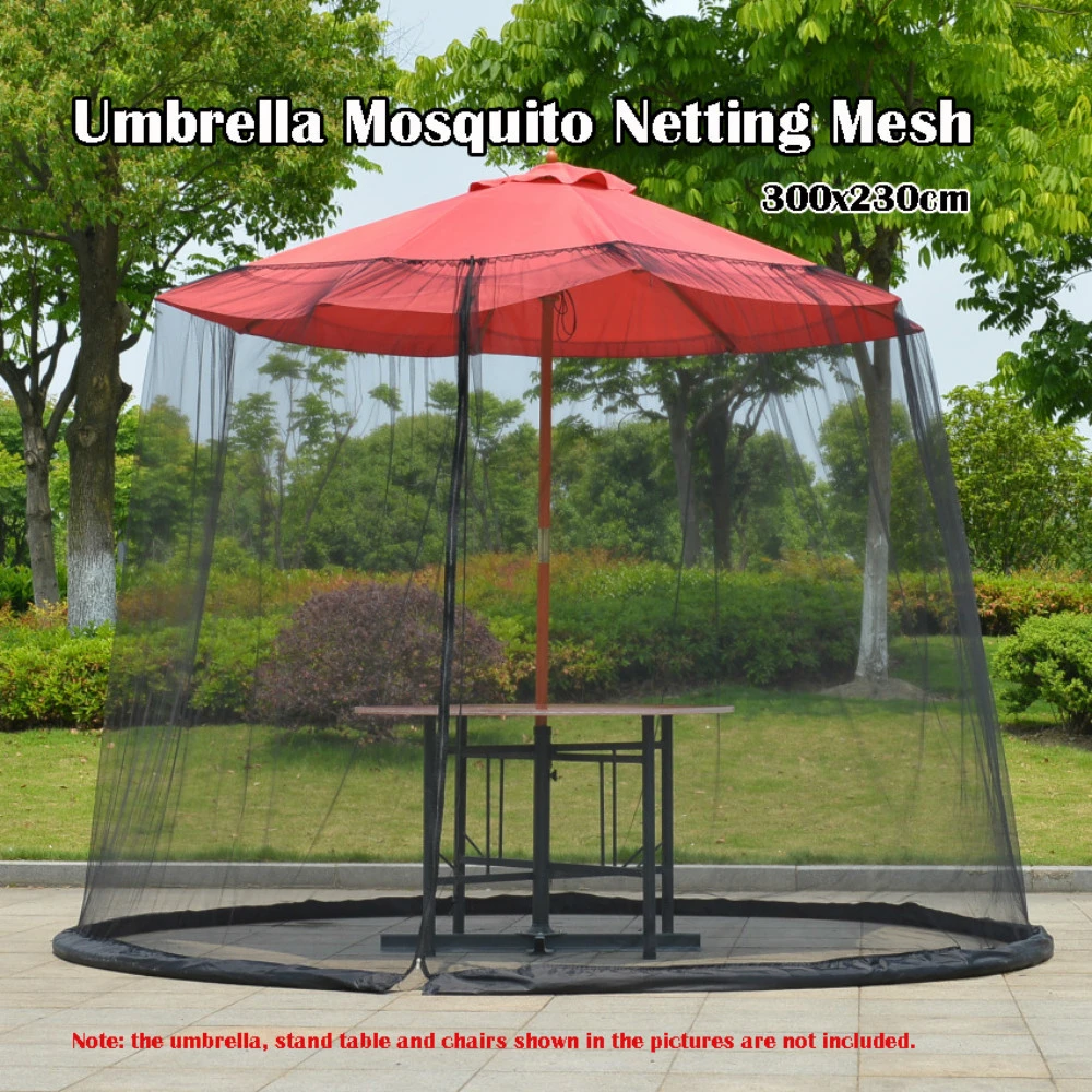 Outdoor Circular Patio Umbrella Mosquito Netting Mesh Screen Zipper Patio Tables Picnic Net Cover Insecticide Treated Folded Mosquito Net Aliexpress