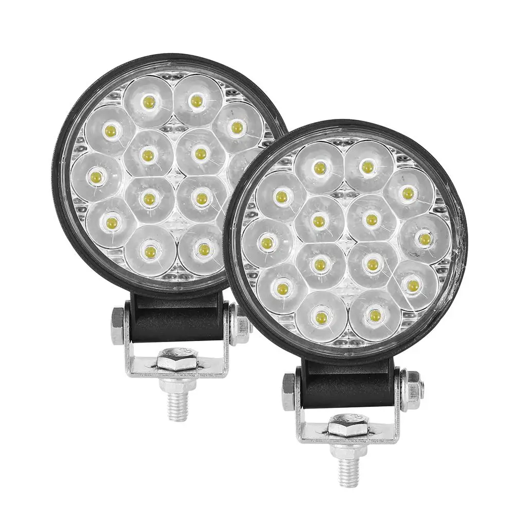 

1 Pair 10-30V 72W Car LED Light Mini 3 Inch 14 Beads Round Lamp Off-road 6000K Car Headlights Motorcycle Spotlights