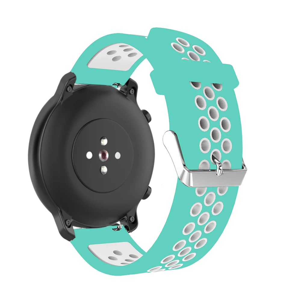 22 мм силиконовый ремешок для Amazfit GTR 47 мм ремешок для Galaxy Watch 46 мм/samsung gear S3 Frontier ремешок для huawei Watch GT 2