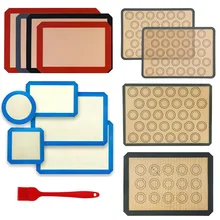 Esteira de cozimento do forno da fibra de vidro do silicone da alta temperatura resistente da esteira do cozimento do silicone da anti-vara