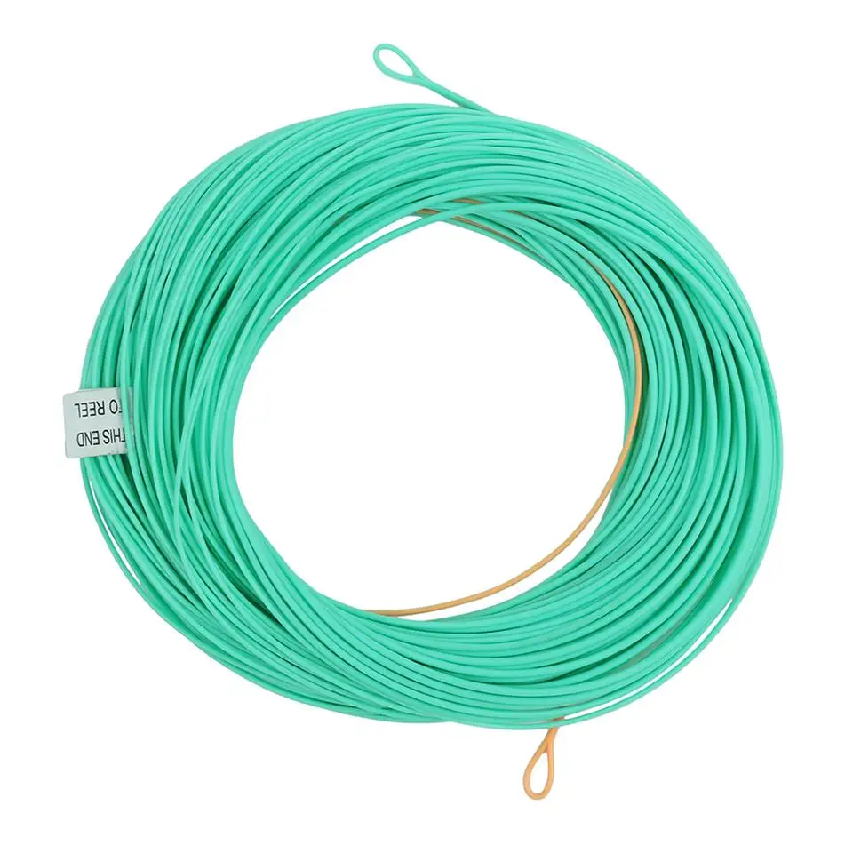 Line Only Maximumcatch 90FT 2/3/4/5/6/7 WT Нимфа Fly леска с плавающей Fly Line с двумя сварных петли - Цвет: Line Only