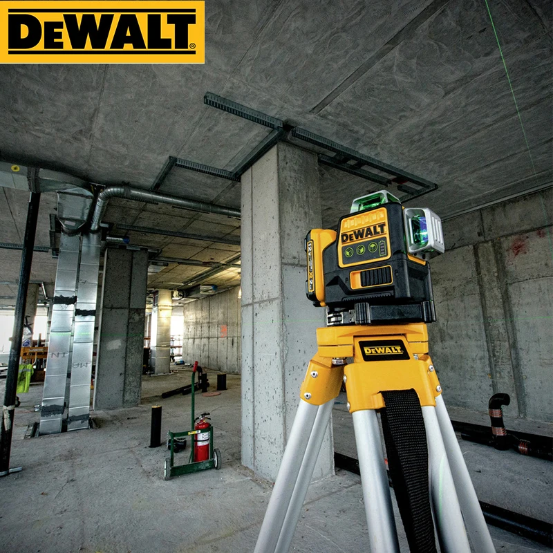 DEWALT DW089LG 12 Lines Laser Level 12V Lithium Battery 3 Sides*360 Degree Vertical Horizontal Green Light Level Meter Outdoor