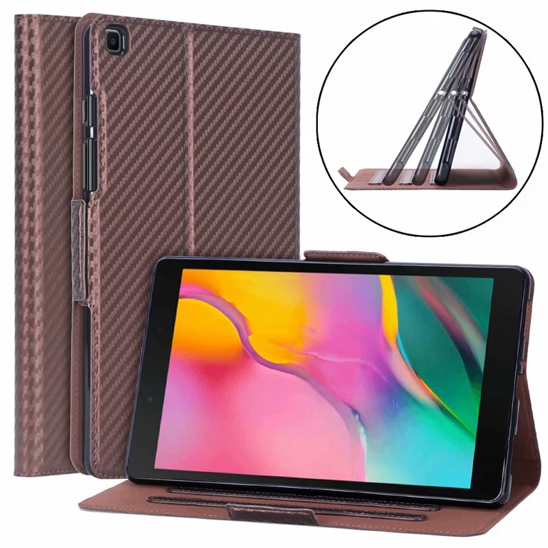 Чехол для Samsung Galaxy Tab A 8 0 2019 с рисунком из углеродного волокна | Компьютеры и офис