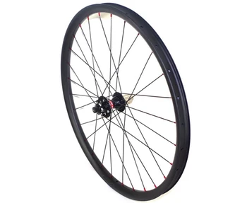 

27.5er free shipping hookless mountain bike carbon wheels 27mm width 25mm depth MTB XC carbon wheelset with novatec 791/792 hub