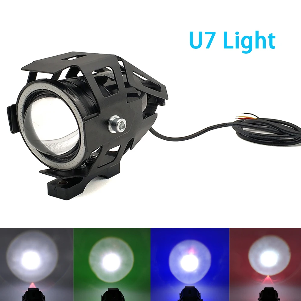 

For Yamaha fzr 400 FZ1 FZ6 FAZER XSR 700 900 TDM 900 Motorcycle Headlight spotlight moto U7 LED Light motorcycle accessories
