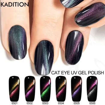 

KADITION Gel Nail Polish 5D Lacquer Cat Eye Nail Gel Varnish 8ML Soak UV LED Magnet Hybrid Varnish Gel Stamping Primer Base Top