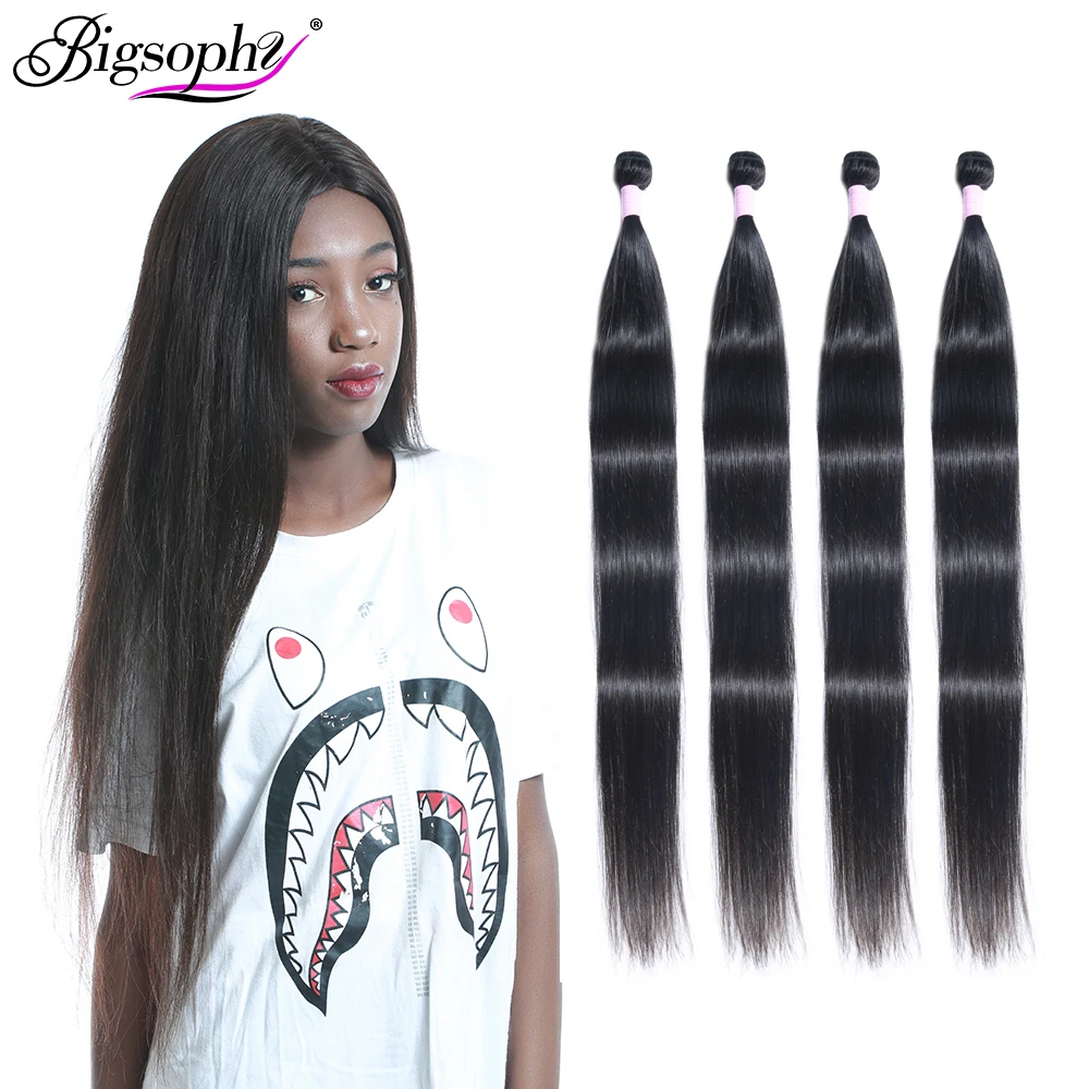 Bigsophy Brazilian Straight Hair Weave Bundles 8-42 30 Inch bundles100% Human Hair Weave Remy Hair Extensions Hair 1 3 Bundles 5 Bigsophy Brazilian Straight Hair Weave Bundles 8-42 30 Inch bundles100% Human Hair Weave Remy Hair Extensions Hair 1 3 Bundles 5