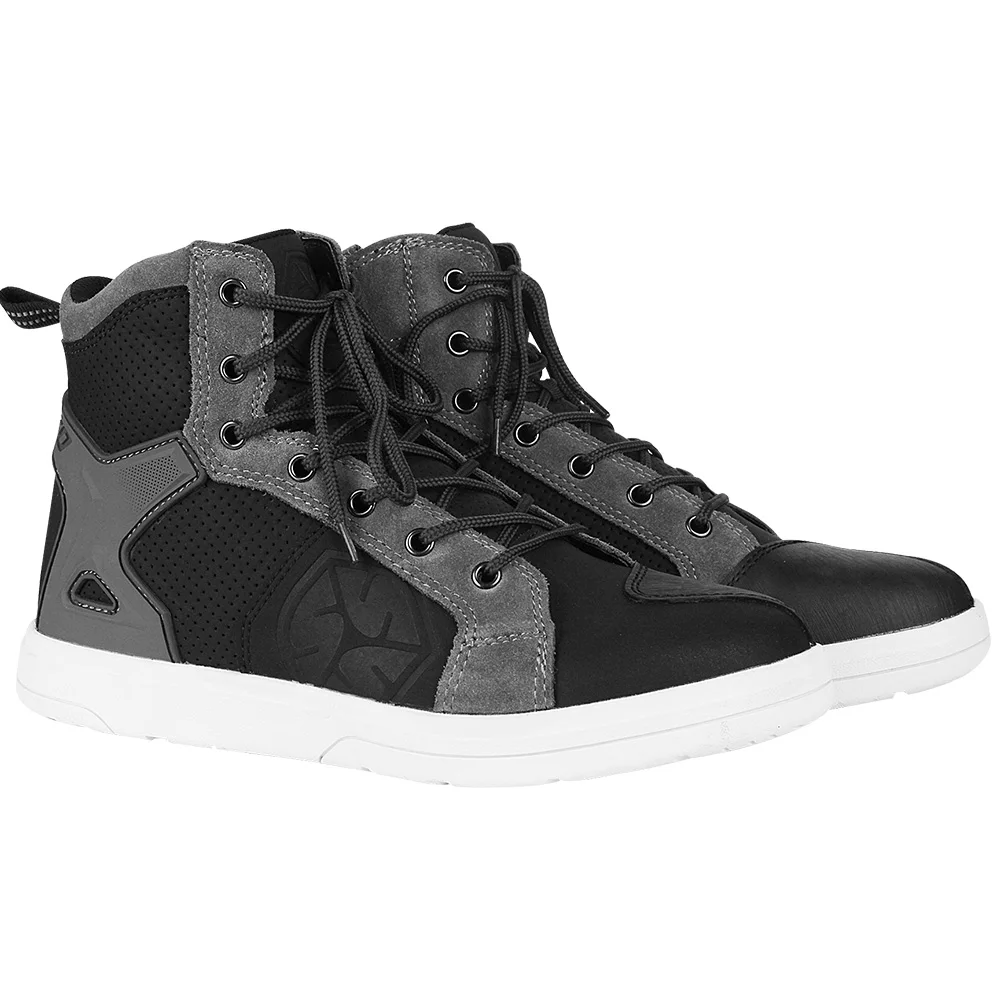 SCOYCO Motorcycle Boots Men Casual Shoes Microfiber Leather Moto Motocross Riding Boots Summer Breathable Motorbike Shoes