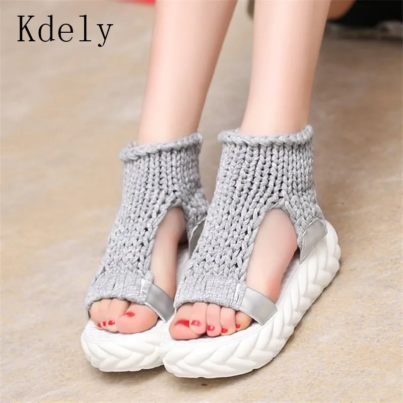 

new shoes Women Sandals Summer shoes Sandals on the platform flip flops gladiator Bottom Women Shoes