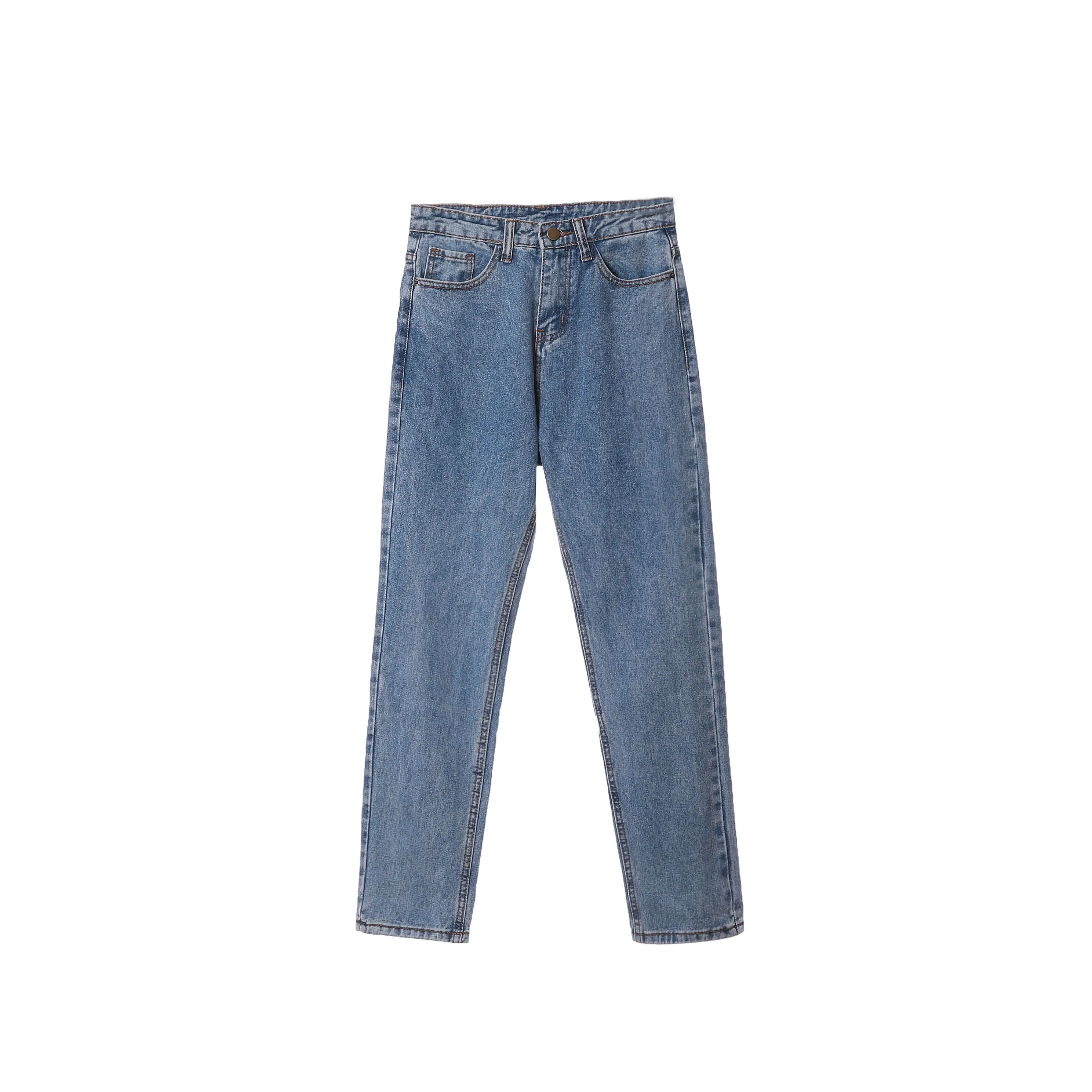 Fa2288-1, новинка, Осень-зима, женские модные повседневные джинсовые штаны, джинсы с высокой талией, женская одежда