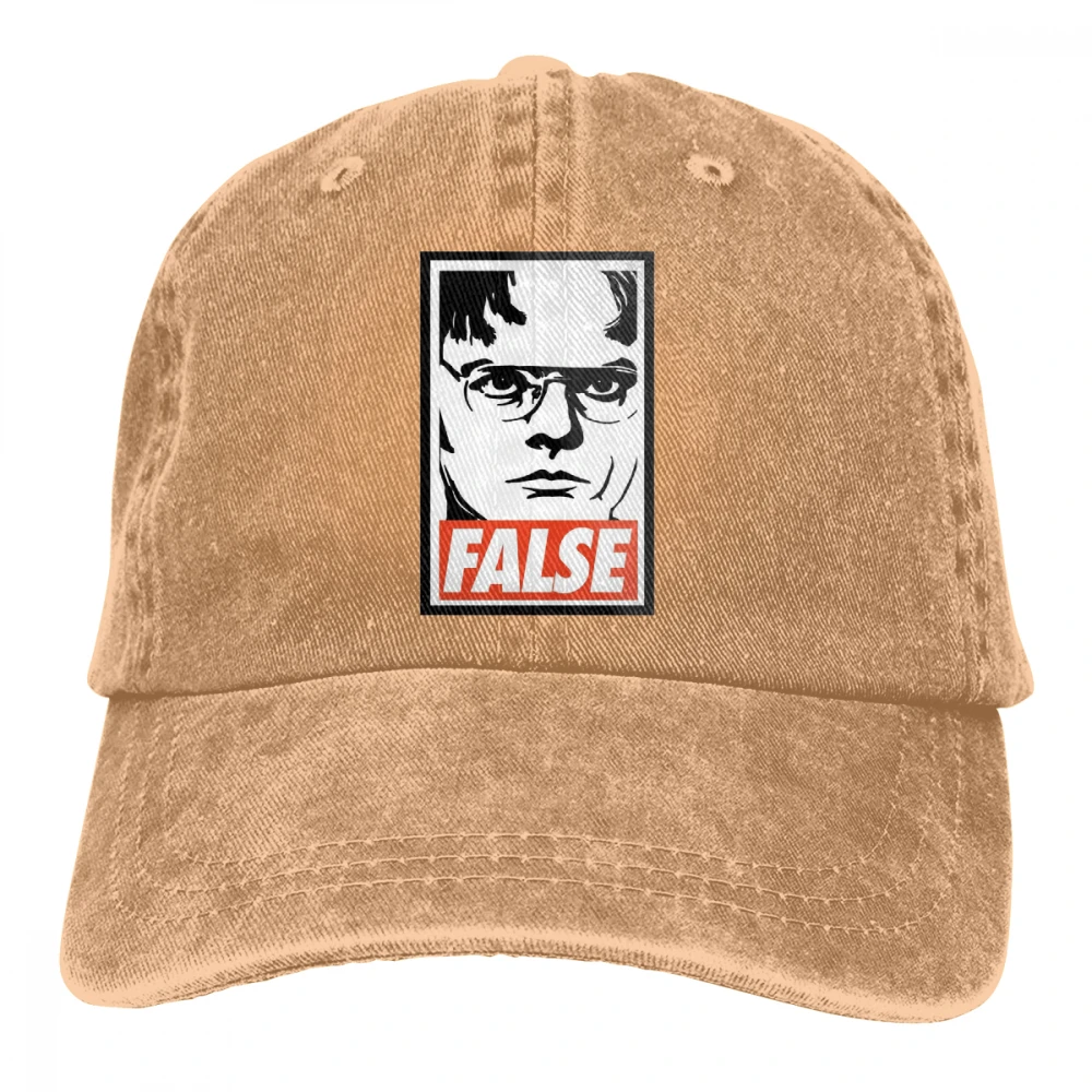 Dwight Schrute ложный Casquette глубокий Хизер унисекс Мужские Женские джинсовые бейсболка с ремешком кепки Регулируемый Гольф папа шляпа - Цвет: Хаки