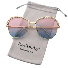 Новые солнцезащитные очки с жемчугом для женщин Мода Золотая оправа классические женские солнцезащитные очки унисекс для уличных очков UV400 Топ