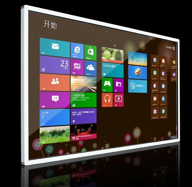 

DIY Wall mounted lcd monitor 60'' inch teaching signage tablet all in one touchscreen display with pc buit in