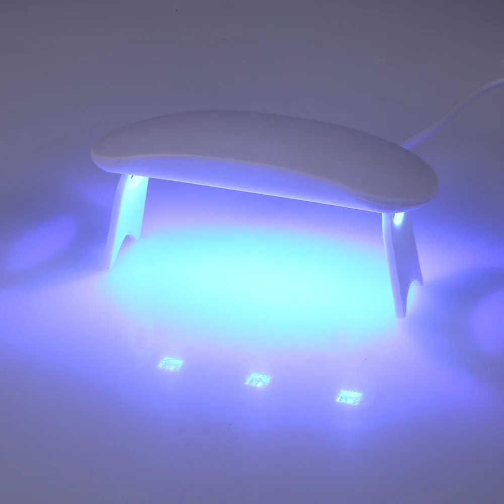 6 Вт Сушилка для ногтей Светодиодный УФ лампа мини USB разъем гель лак отверждения машина для домашнего использования Инструменты для дизайна ногтей для ламп