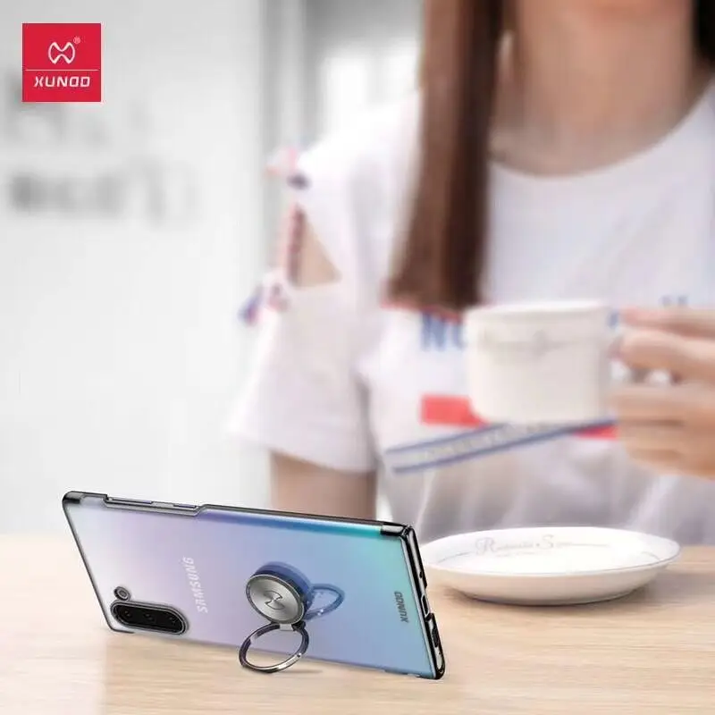 Для samsung Galaxy Note 10 Plus чехол для телефона Xundd Роскошный прозрачный жесткий чехол из поликарбоната для Galaxy Note 10 5G чехол с кольцом-держателем