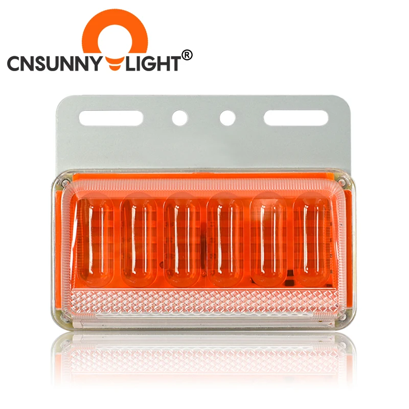 Светодиодные Предупреждение льные огни для грузовика CNSUNNYLIGHT желтый свет 6D