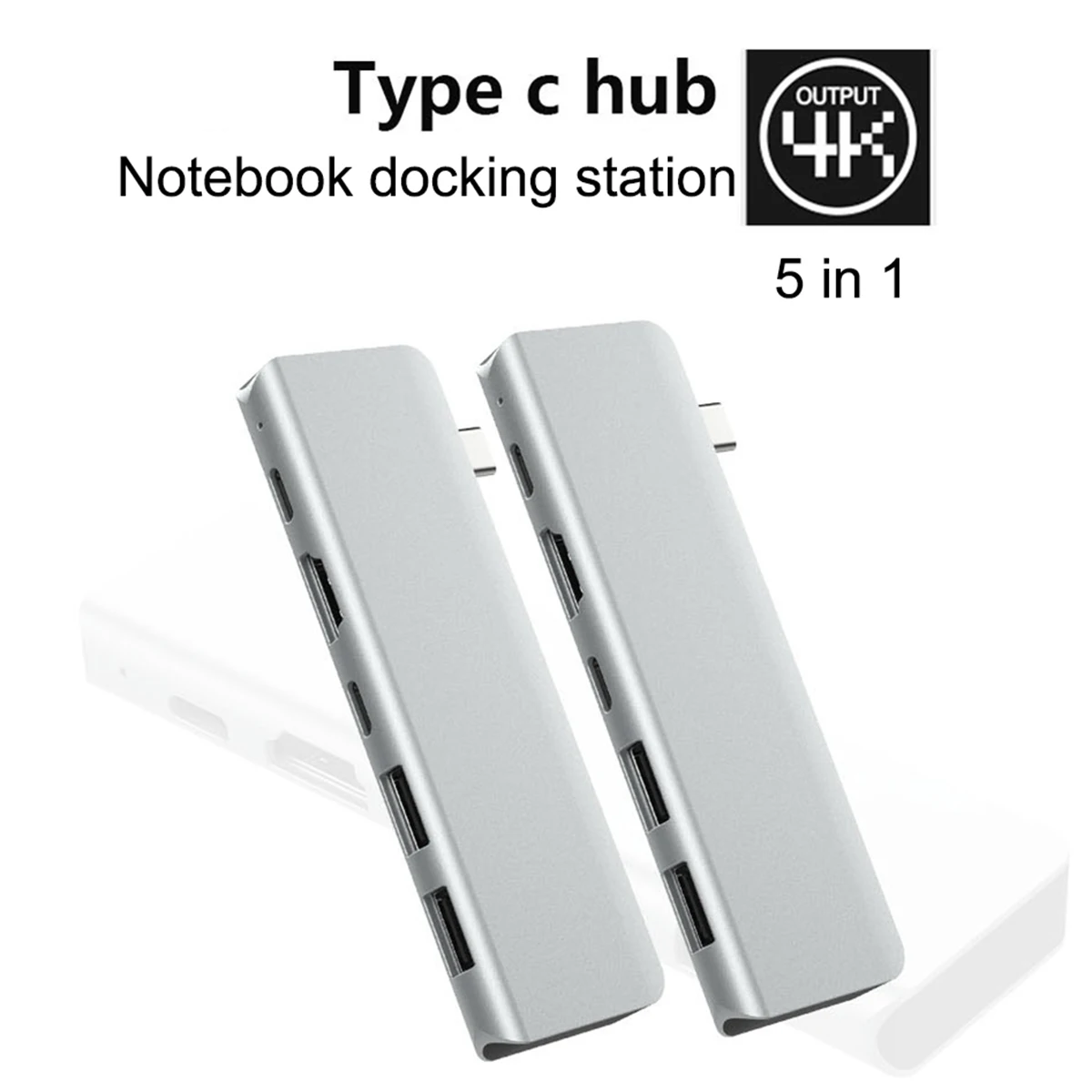 Высокоскоростной usb-концентратор 5 Гбит/с для синхронизации данных 5 в 1 type-C-HDMI 4K USB 3,0 PD зарядный порт type C мультипортовый адаптер type-C концентратор