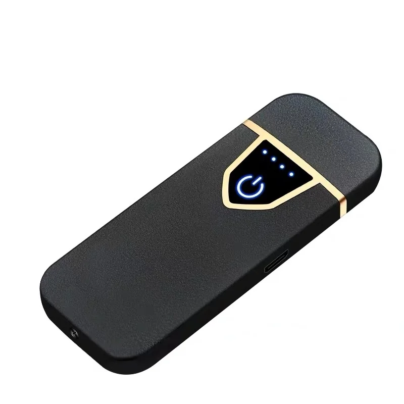 Металлические беспламенные электрические зажигалки зарядка USB Зажигалка сенсорный индукционный ветрозащитный Ультра-тонкий USB зажигалки