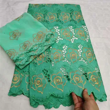 

Swiss Voile Cotton Lace Fabric Pure Hollow Out Suit Green African Swiss Voile Lace In Switzerland High Quality Swiss Dry Laces