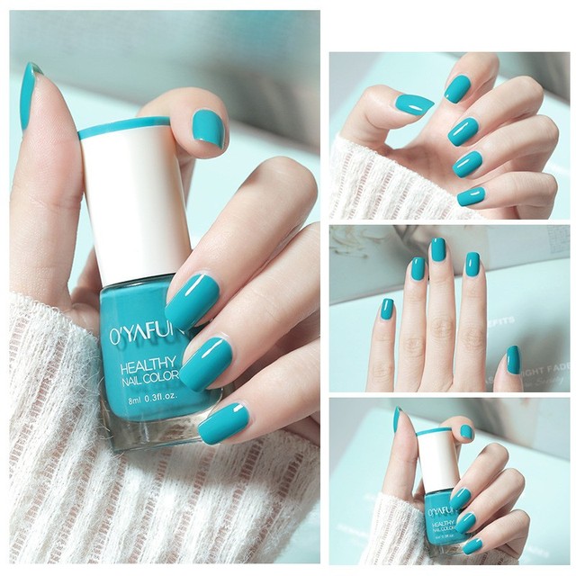 Colors Nail Polish Peel Off Normal Without Lamp Glitter Sequins Varnish Matte Quick Dry Waterproof Lasting Nail Polish