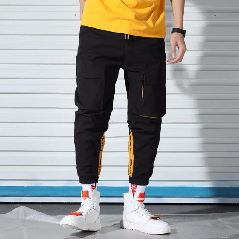 

INS Popular Brand Bib Overall Men's Loose-Fit Japanese-style Harem Pants Spring Sports Versatile Casual Trend Ankle Banded Pants