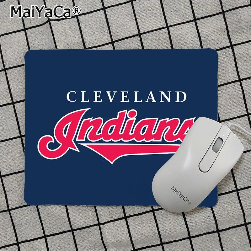 Maiya Одежда высшего качества «Cleveland Indians» анти-скольжение прочный силиконовый Computermats Лидер продаж подставка под руку коврик для мыши