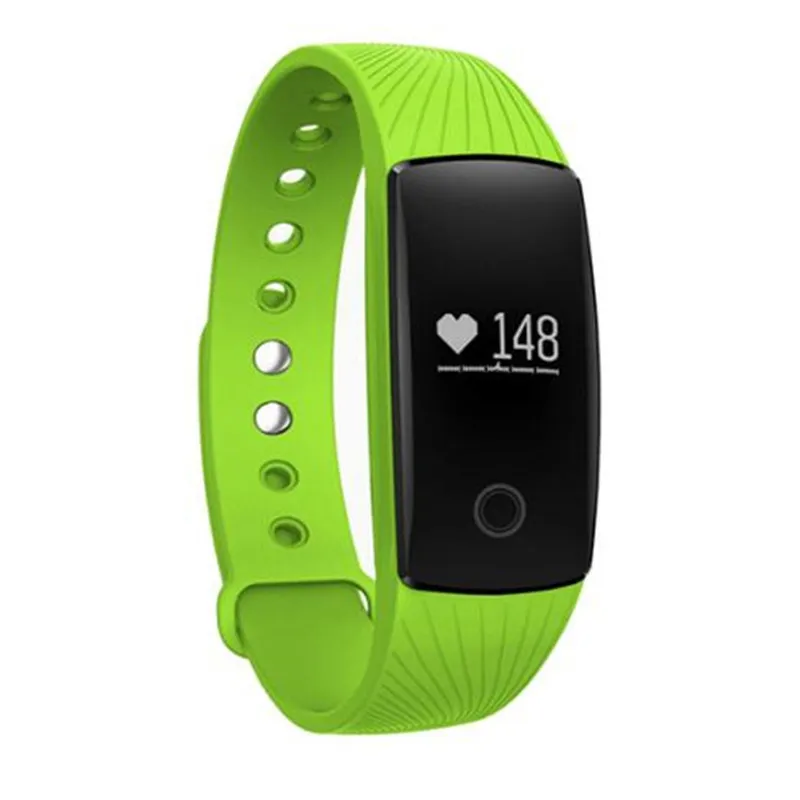 Bluetooth Смарт-браслет пульсометр фитнес-браслет для Android iOS смарт-браслет PK Xiaomi Miband2 - Цвет: Зеленый