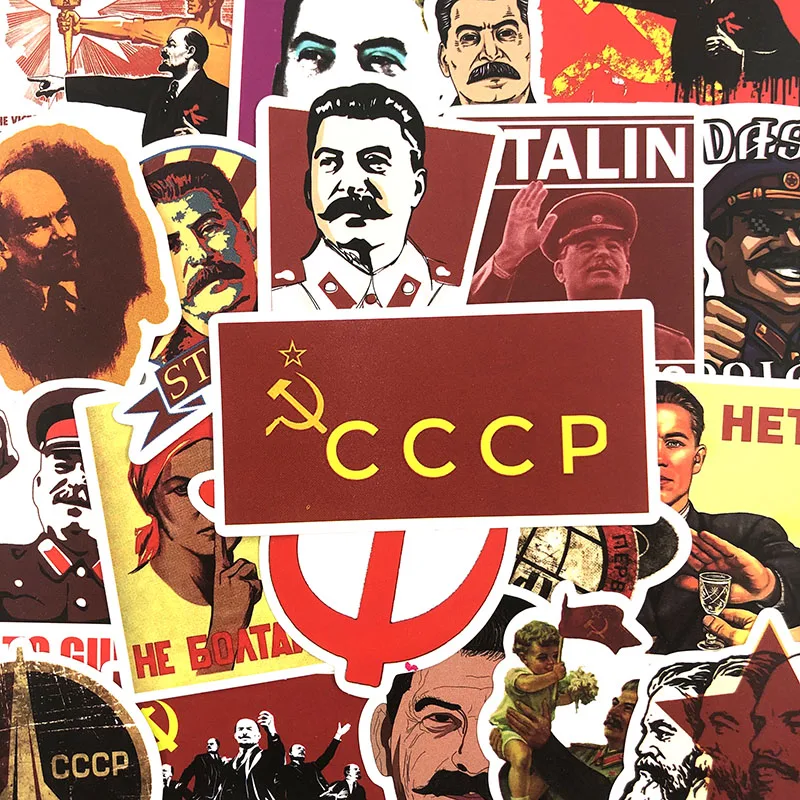 50 шт./компл. Сталин СССР CCCP граффити наклейки для багажа ноутбука ноутбук электроскутер велосипед дневник канцелярские наклейки