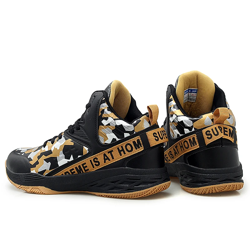 

Outdoor Jordan Basketball Shoes Air Cushion Basketball Sneakers Anti-skid High-top Couple Shoes Breathable Basketball Boots