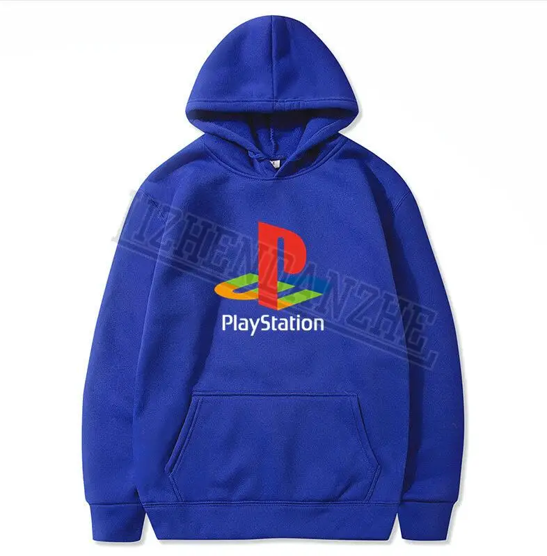 PS толстовки Xbox игровая playstation толстовки для мужчин весна осень уличная одежда в стиле хип-хоп Лето Чистый женский свитер Топ - Цвет: Синий
