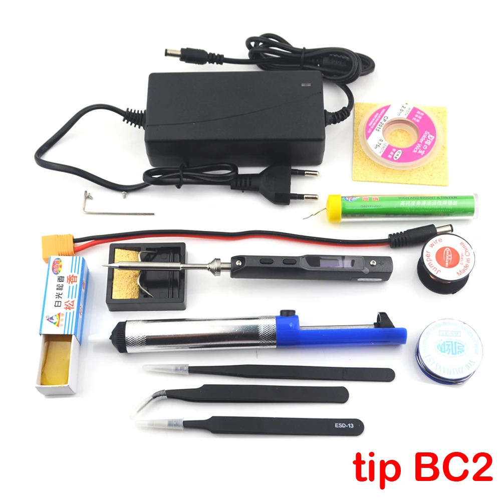 TS100 Mini Portable Smart Programmable Electric Soldering Iron Digital LCD Display Original Replacement Tip High Frequency+GIFT hot stapler plastic Welding Equipment