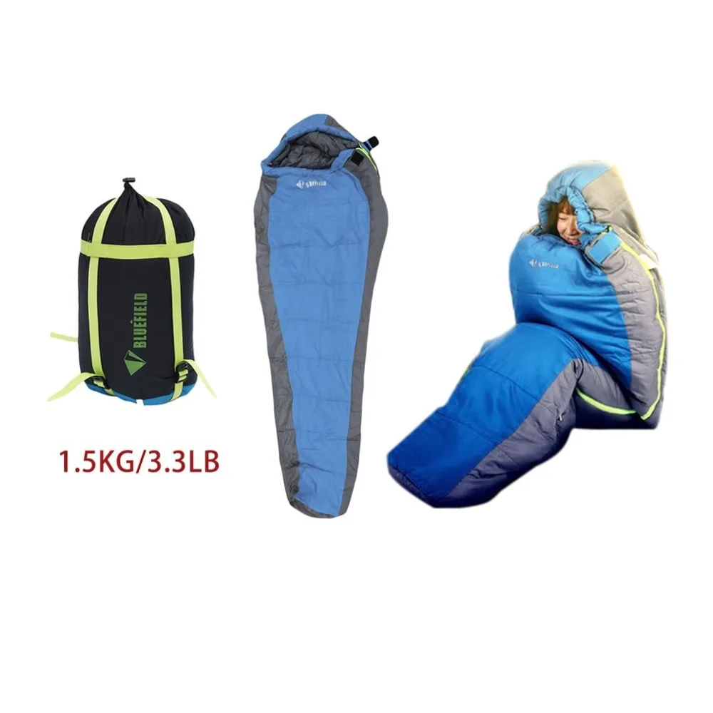 Portable Outdoor Winter Mummy Type Thermal Warm Adult Lightweight Cotton Sleeping Bag for Camping Adventure Family Home