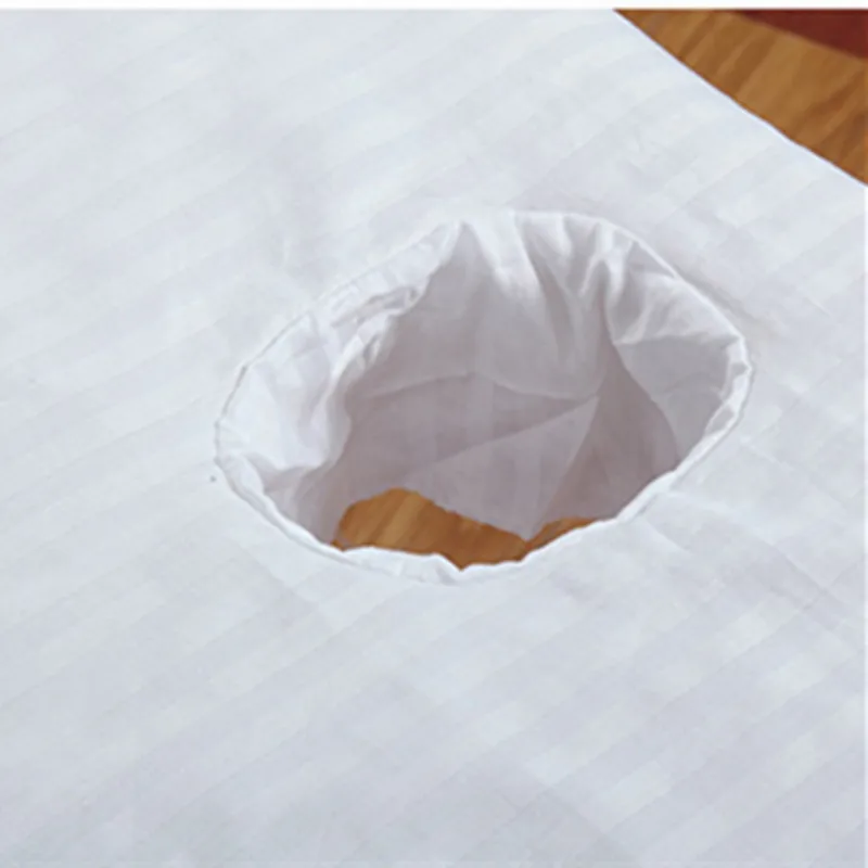 Салон красоты простыня для массажа посвященная с отверстием кровать чистый