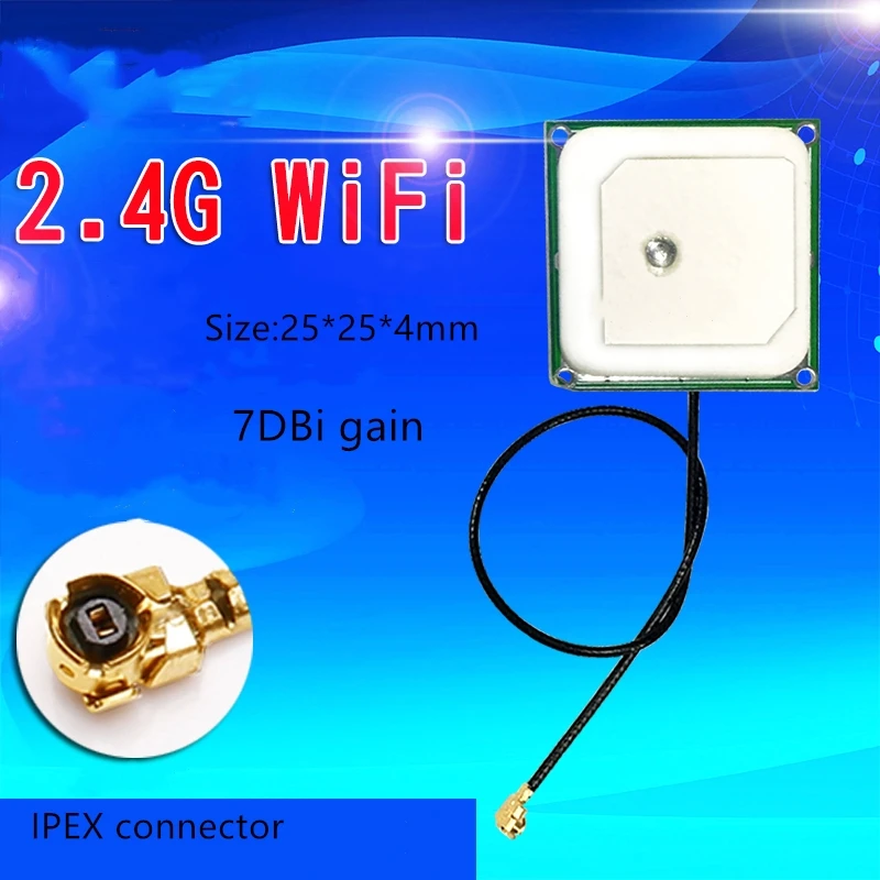 1 шт. керамическая антенна IPEX 2 4 г для внутреннего модуля Wi-Fi bluetooth размер 25*25*4 мм 7BDi