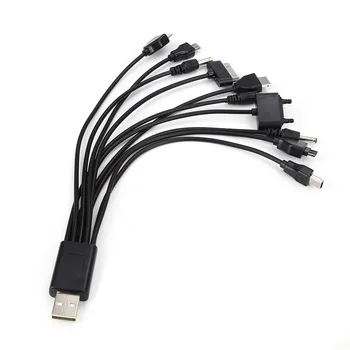 

USB Data Transfer Cable 10 in 1 Universal Multi Pin Cable Charger USB Adapter Cable Data Wire Cord for Laptop PC