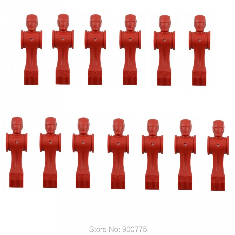 Foosball Winner Board Game Replacement Men Player Black/White/Red (optional) 51g/pcs-Balanced Player 13PCS/lot (include Pins)